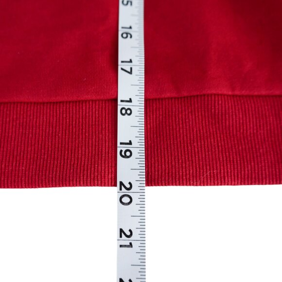 Guess NWT Red and Black Crop Top Hooded Sweatshirt With Joggers Track Suit - Picture 8 of 15